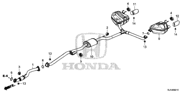 Exhaust Pipe, A (18210-TNY-J01) - 2