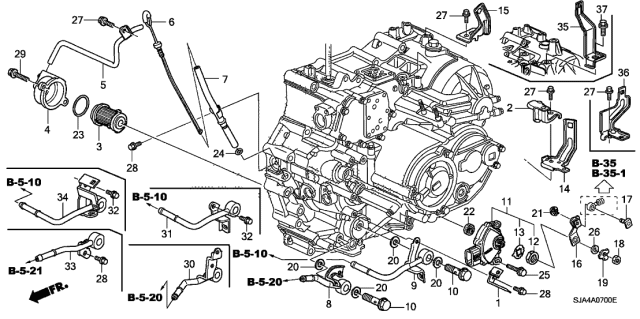 Датчик режиму роботи трансмісії (28900-RJB-043) - 3