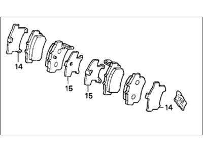 SET,PAD RR (9CLP- (43022-SV4-A20) - 1