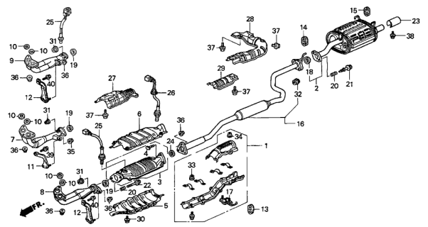 Sensor oxygen (36531-P73-G01) - 6