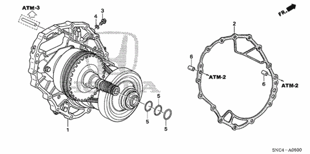 Gasket, transmission side cover (21812-RPS-000) - 2