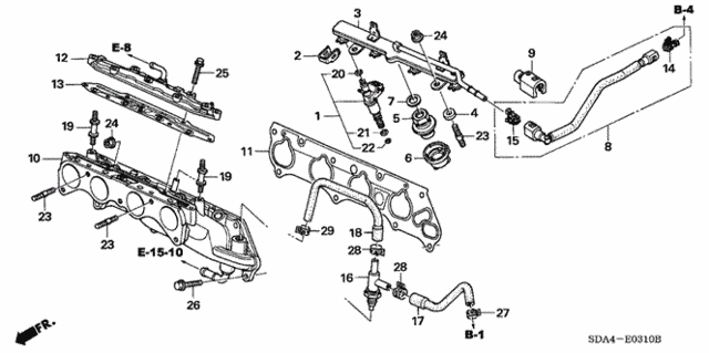 Pipe Complete B, Fuel (16721-RAA-A01) - 2