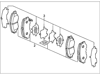 SET PAD FR (17CL- (45022-SDA-C01) - 2