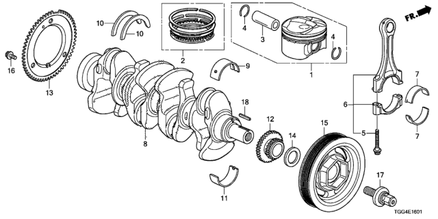 PLATE,CRANK PULSE (13622-RPY-G00) - 2