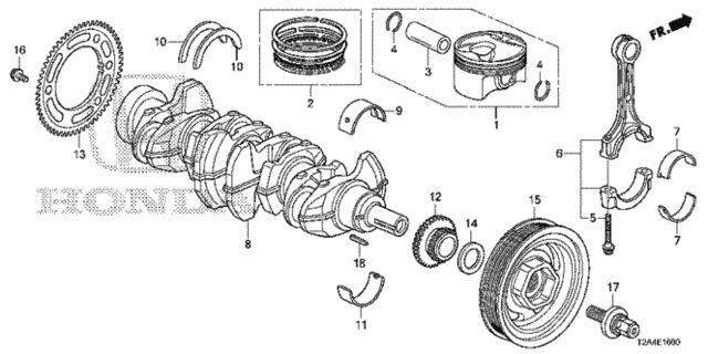 PISTON B SET (13020-5A2-A00) - 2