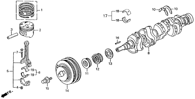 BEARING G, CON-ROD (13217-PD2-004) - 3