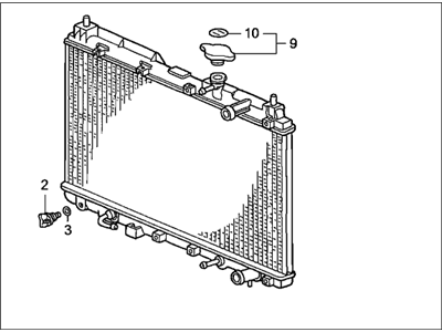 RADIATOR COMP (19010-P3F-901) - 2