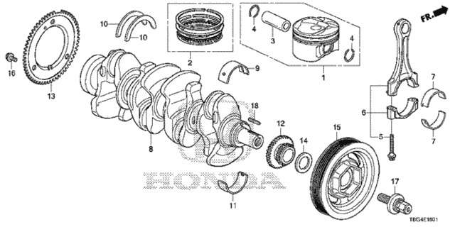 PISTON A SET (13010-5BA-A00) - 2