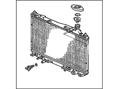 Радіатор системи охолодження двигуна (19010-PLM-A51) - 2