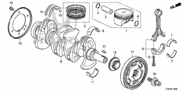 Crankshaft (13310-5K0-A00) - 2