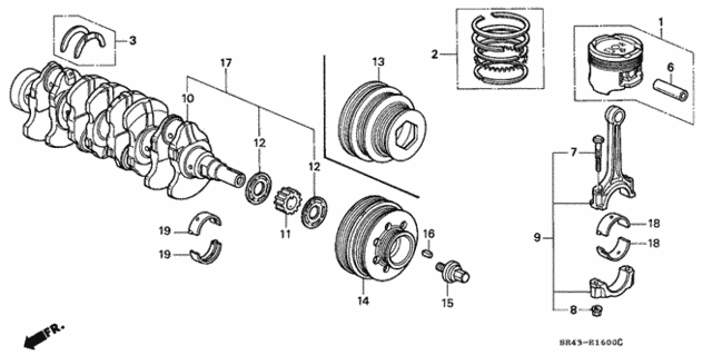 PULLEY,CRANKSHAFT (13811-P00-U00) - 2