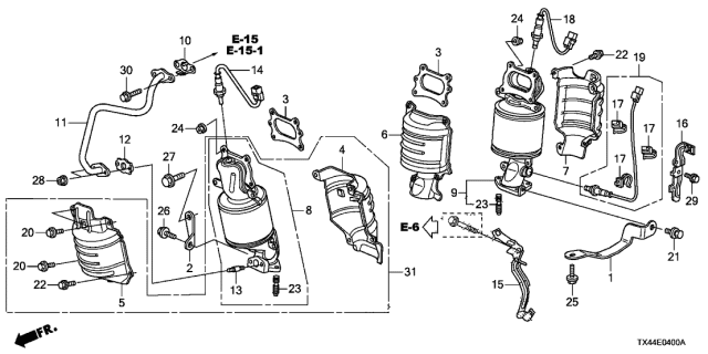 Датчик концентрації кисню (36531-5G0-A11) - 3