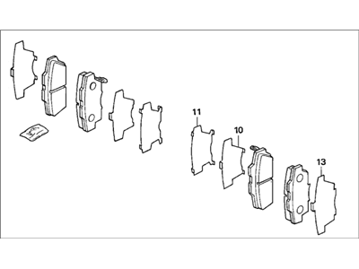 PAD SET, FR. (16CL16 (45022-SM2-000) - 2