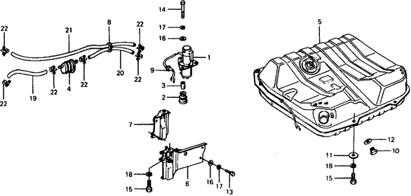 Фільтр паливний (16900-611-024) - 2