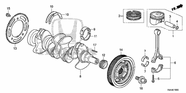 BRG F,MAIN UPR (13326-5R0-003) - 2