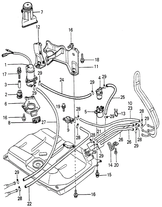 Fuel filter (16900-SA0-044) - 2