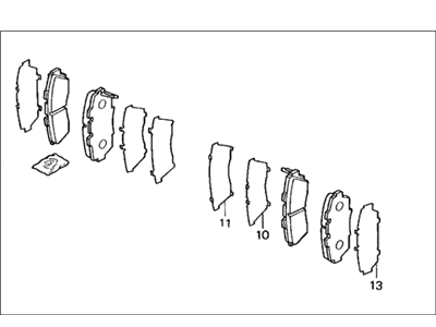 SET,PAD FR (17CL- (45022-SM5-505) - 2