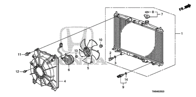 RADIATOR COMP (19010-RBJ-014) - 2