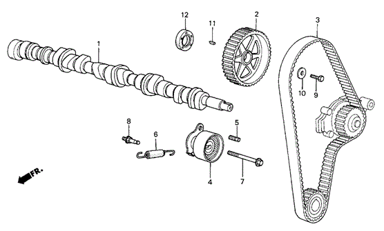 BELT,TIMING (UNIT (14400-PE3-004) - 2