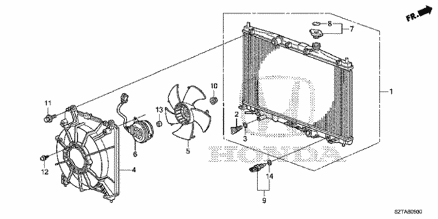 RADIATOR COMP (19010-RTW-014) - 2