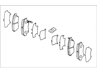 PAD SET,FR. (45022-SR3-V00) - 2