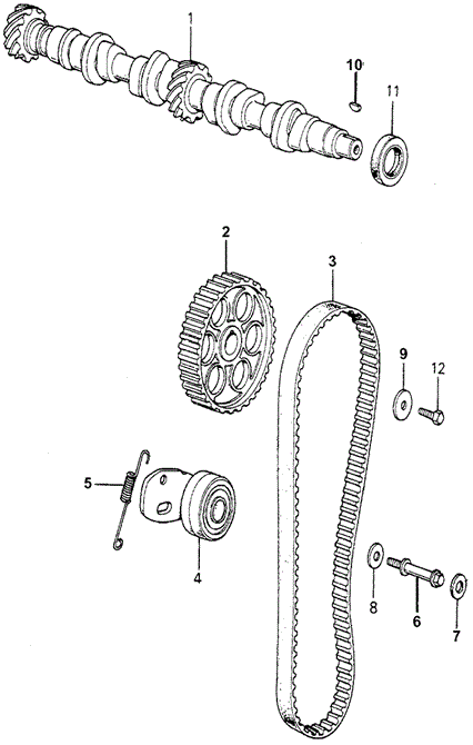 Ролик ременя ГРМ натяжний (14510-PC1-003) - 2