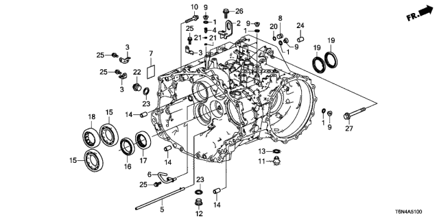 Bearning, Ball (91001-58H-A01) - 2