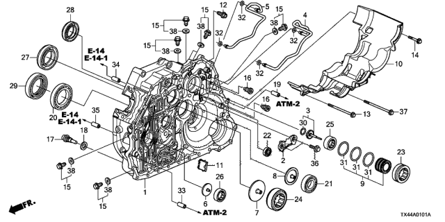 Шарикопідшипник (91001-R97-003) - 2