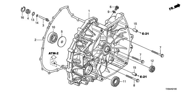 Шарикопідшипник (91002-RD5-003) - 2