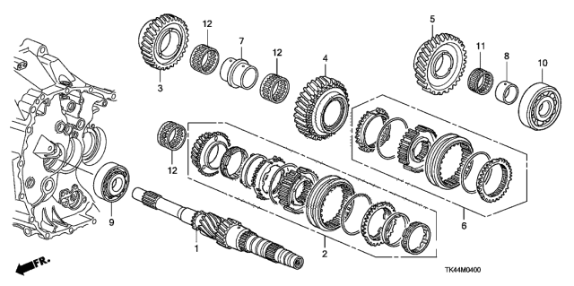 Шарикопідшипник (91002-RM0-003) - 2