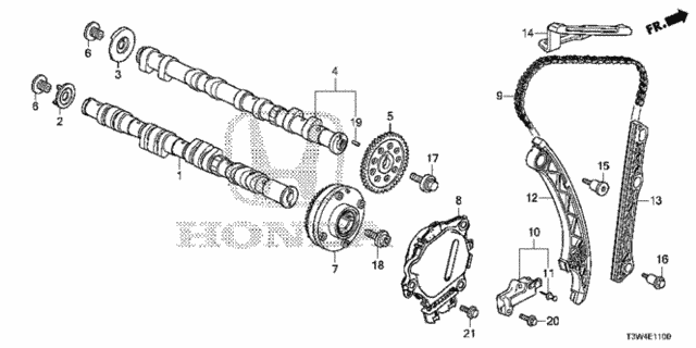 CAMSHAFT COMP,IN (14110-5K0-A00) - 2