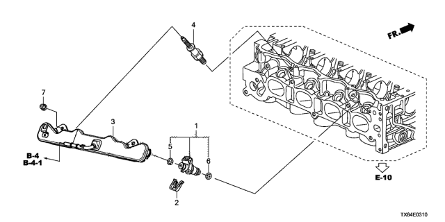 PIPE COMP,FUEL (16620-R1A-A01) - 2