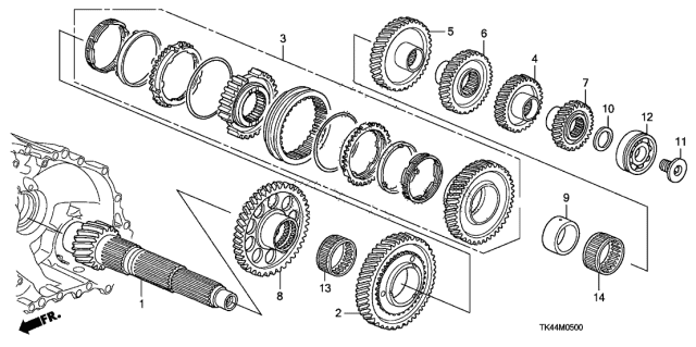 Шарикопідшипник (91003-R89-006) - 3