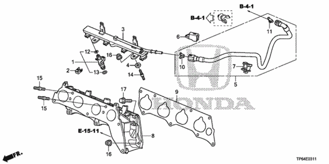 INJECTOR ASSY,FUE (16450-R5A-A01) - 2