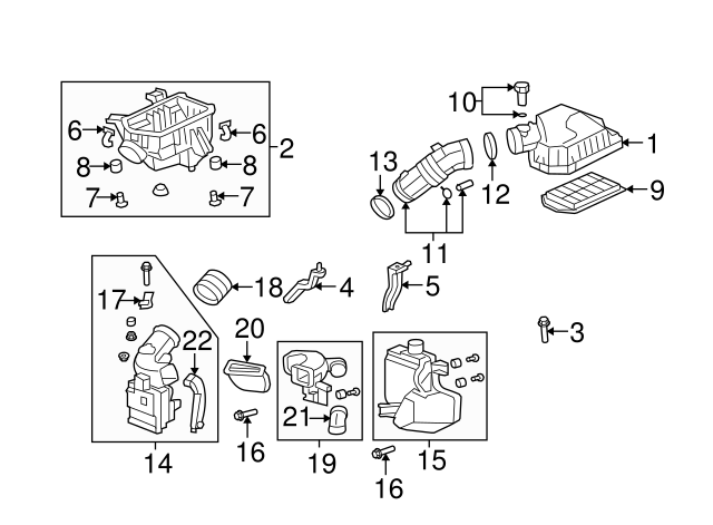 Air cleaner (17220-RZA-000) - 4