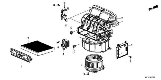 Фільтр системи вентиляції салону (80292-TG0-T01) - 2