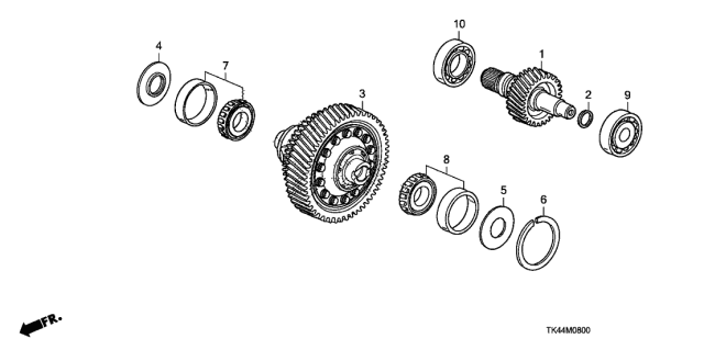 Bearning, Ball (91005-R08-003) - 2