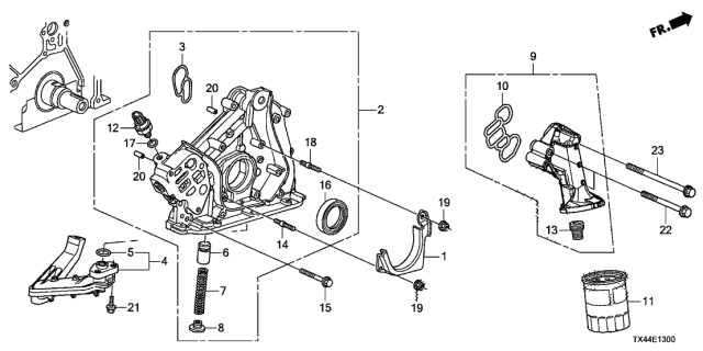 Gasket, Oil Filter Base (15302-RDV-J00) - 3