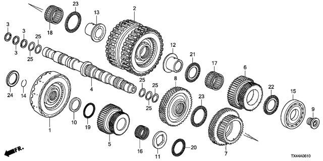 Шарикопідшипник (91005-RT4-005) - 2