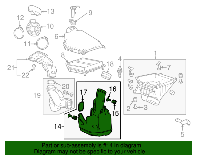 CHAMBER ASSY,RESO (17230-5A2-A00) - 3