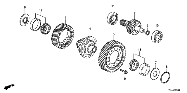 Шарикопідшипник (91008-RJF-T12) - 2