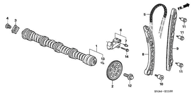 CAMSHAFT COMP. (14110-RNA-A00) - 2