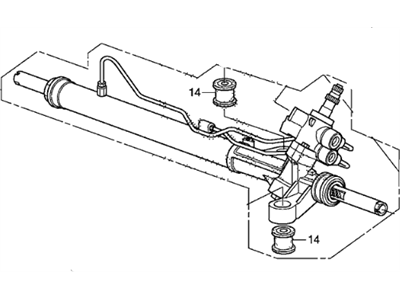 Gear Box Assembly, Steering (53601-TA5-A01) - 2