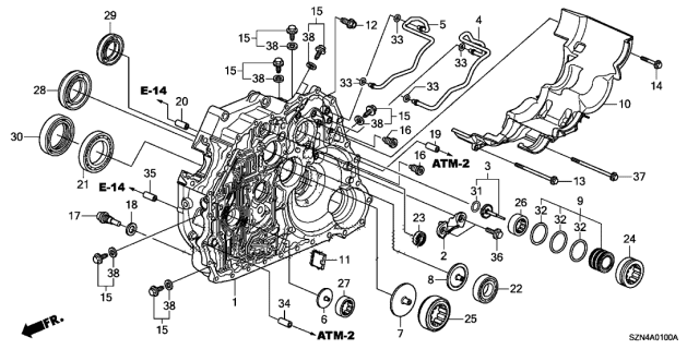 Шарикопідшипник (91011-RT4-004) - 2