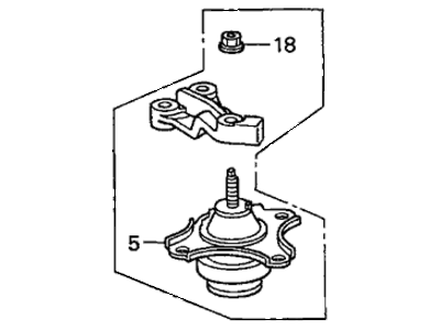 Mounting Engine Right (50820-S5A-A07) - 2