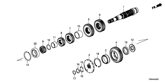 Bearning, Ball (91022-58H-A01) - 2