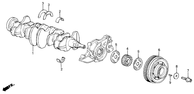 BEARING C,MAIN (13323-PH3-004) - 3