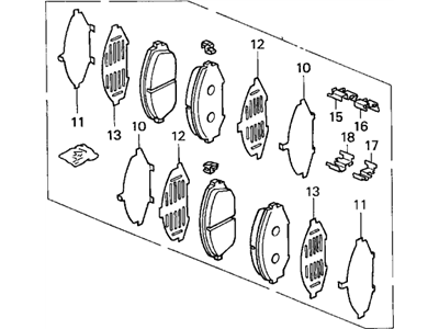 SET,PAD FR (64MM, (45022-S0X-030) - 2