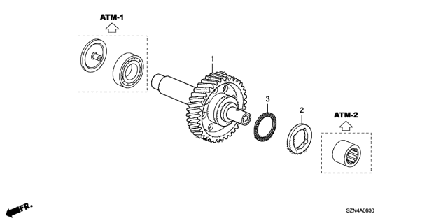 Шарикопідшипник (91030-RT4-005) - 2