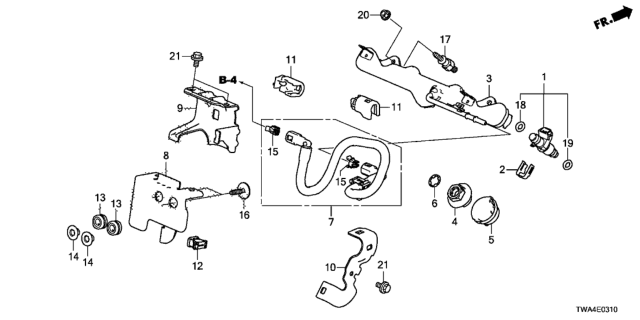 INJECTOR ASSY,FUE (16450-6C1-A01) - 1